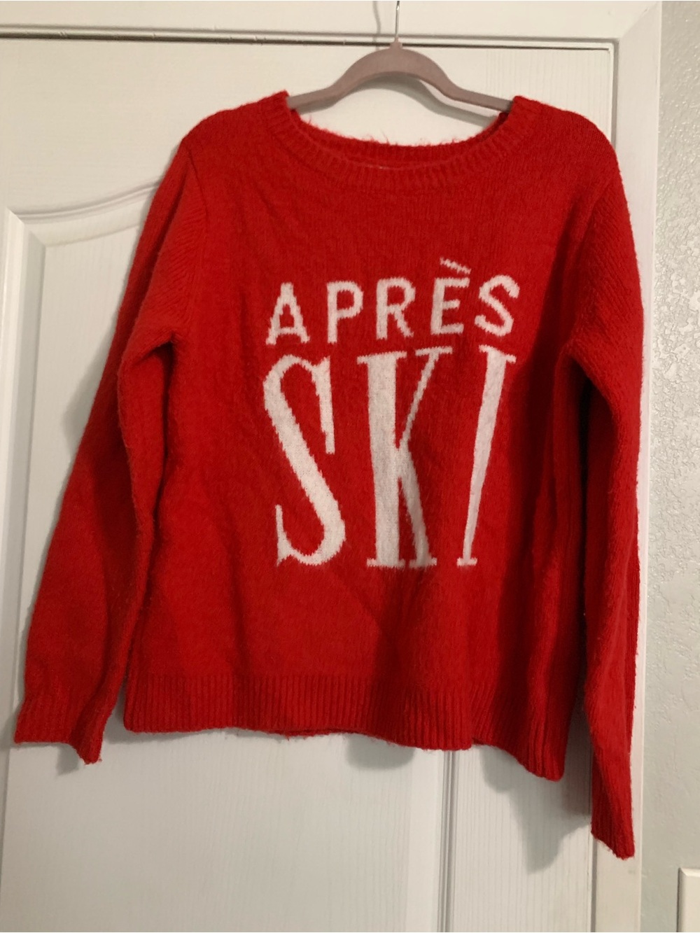cupcakes & cashmere Red 'Après Ski' Crewneck Sweater